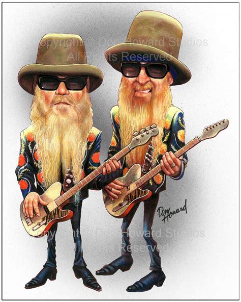 zz top cartoon image.